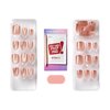 KISS imPRESS No Glue Mani Press-On Nails, Color FX, Starstruck', Medium Neutral, Short Size, Squoval Shape, Includes 30 Nails, Prep Pad, Instructions Sheet, 1 Manicure Stick, 1 Mini File