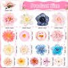 Thrilez Hair Clips, 26Pcs Flower Hair Clips for Women, Flower Hair Accessories Hawaiian Boho Hairclip for Girls, Silk Flower Hair Clip for Beach Party Wedding Graduation Cap Topper Decor