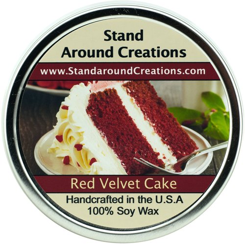 Stand Around Creations Soy Aromatherapy Candle - Scent: Chocolate Cake 16 oz White