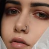 Ldurian Hypoallergenic Nose Ring Hoops - 14G 8mm Black Plated 316L Surgical Steel Septum Cartilage Ring - Body Piercing Lip Rings Jewelry
