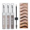 MAEPEOR Waterproof Eyebrow Gel 8 Colors Full-pigmented Long Lasting Liquid Brow Gel for Fuller & Defined Looking (#02 Cool Blonde)