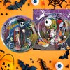 Omto 40pack Nightmare Before Christmas Party Supplies Party Supplies include 20 plates, 20 napkin for the Nightmare Before Christmas birthday party Decoration