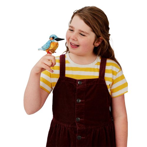 Folkmanis Mini Common Kingfisher Finger Puppet