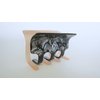 Generic One side abalone sea shell effect one side peach hair claw clamp clip