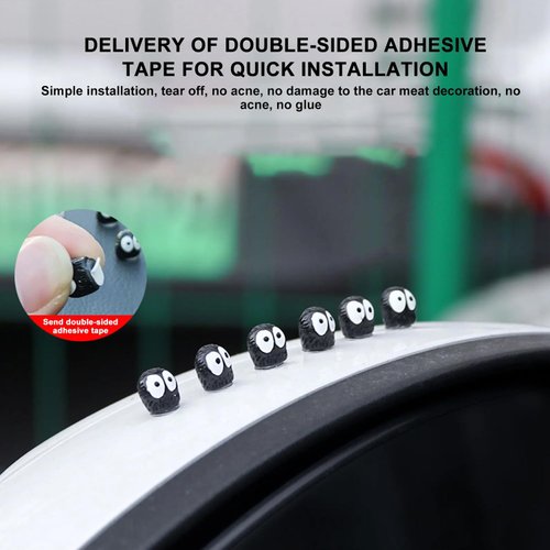 Dimpola Cute Soot Sprites - Car Rearview Mirror Accessories for Car Interior Decoration Dashboard Car Ornament Funny Gifts for Cute Car Mirror Interior Decors (25 Pcs)