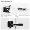 HOME MASTER HARDWARE Gate Latch for Wooden Fence Gates, Self-Locking Gate Latches, Heavy Duty Wood Door Hardware Kit for Outdoor Farm Garden Yard Pool