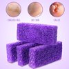 Batiyeer 100 Pcs Pumice Stone for Feet Scrubber Dead Skin Disposable Foot Pumice Foot Shower Scrubber Foot Scrubber for Heel Cuticle Callus Remover Bath Spa (Purple)