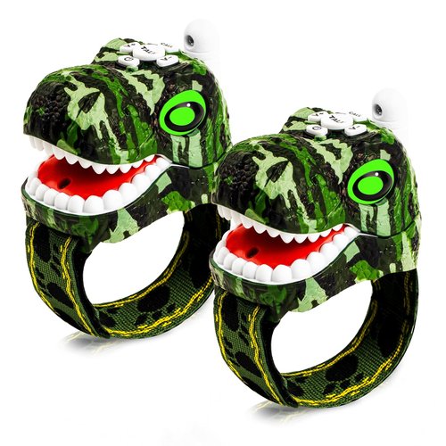 AZYFEI Dinosaur Walkie Talkies for Kids - 2 Way Radios Toys for Boys & Girls Ages 3-12 - Long Range, 3 Channels - Outdoor Adventure, Camping, Hiking Gifts Birthday Gifts Christmas Stocking Stuffers