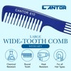 Lift Teasing Wide Tooth Comb – 2 Pack Chemical and Heat Resistant Detangler Comb – Anti Static Comb For All Hair Types – Durable and Lightweight - By Cantor