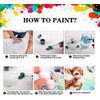 Zythron 4 Pack Paint by Numbers for Adults Beginner Paint by Numbers kit for Kids Colorful Animals Paint by Number Kits DIY Beginners for Kids Acrylic Painting kit Oil Painting (8x8 inch/Frameless)