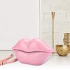 Vikye Landline Phone, European Style Home Telephone, Fashionable Pink Lips Shape Desktop Landline Phone Creative Telephone for Home and Office Use(Pink)