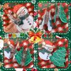 4 Pcs Christmas Hair Claw Clips Snowman Santa Christmas Tree Hair Clips Cute Hair Accessories for Women Girls Thin Medium Hair Xmas Gift