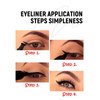 MAEPEOR Eyeliner Stamp 6 Colors Winged Eyeliner Stamp Long Lasting Waterproof and Smudgeproof Liquid Eyeliner for Beginner or Makeup Artist
