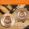 Pomsare Upgraded 3PCS Wood Carving Disc Set for 4" or 4 1/2" Angle Grinder with 5/8" Arbor, Grinding Wheel Shaping Disc for Wood Cutting, Grinder Cutting Wheel Attachments