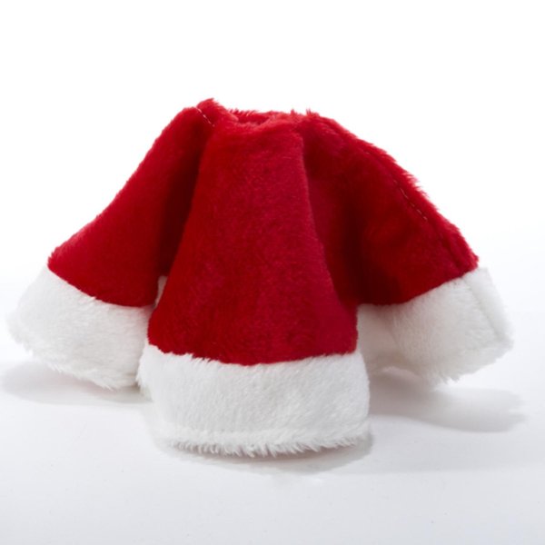 Kurt Adler C1886 15" Red And White Plush Mini Christmas Tree Skirt