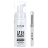 STACY LASH Eyelash Extension Shampoo + Brush /1.69 fl.oz/ 50ml / Eyelid & Eyebrow Foaming Cleanser/Wash for Extensions & Natural Lashes/Safe Makeup Remover/Supplies for Professional & Home Use