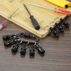 LUEXBOX 6 PCS 1/4 Inch Bit Holder Keychain, Hex Screwdriver Bits Holder Extension Bar, Quick Change Screw Bit Holder for Most Electric, Hand-held Screwdrivers and Drill Bits (Black)