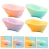 8pcs Bathtub Micro Landscape Mini Bathtub Model Bathroom Soap Dish Hamster Bathtub Simulation Bathtub Dollhouse Decoration Accessories Ornament Doll House Resin Small Bathtub