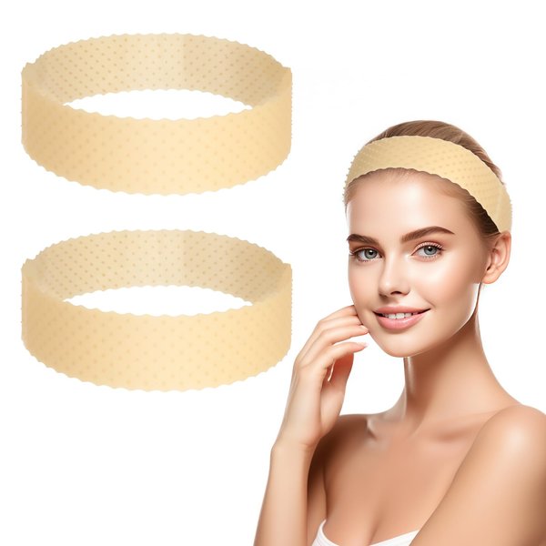 Mabor 2Pcs Silicone Wig Grip Band Fix Non Slip Wig Gripper Headband Sweatproof Elastic Wig Hair Band Adjustable Wig Strap to Secure Wig Seamless Wig Band for Women Men