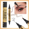 G G Colors 2 in 1 Magic Eyebrow Pencil, 4 Tip Microblade Eyebrow Pen Microblading Eyebrow Pencil Contouring Pen for Natural Daily Look Eyebrow Makeup