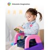 Speed Cube Set, Carbon Fiber Sticker Puzzle Cube Bundle Magic Cube Set of 2x2x2 3x3x3 Pyramid Speed Cube, Birthday Party for Kids Teens Adults