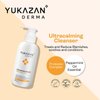 Yukazan Derma Ultracalming Cleanser 150ml - Facial Wash for Acne Prone Types, Calms Redness and Sensitive Skin, Ultra Light and Refreshing