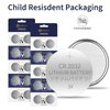 50 Count CR2032 3V Lithium Coin Cell Batteries, Long Lasting Power in Child Resistant Packaging, 8-Year Shelf Life – 50 Pack