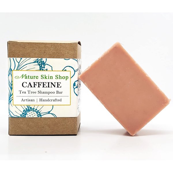 Nature Skin Shop CAFFEINE HAIR LOSS ORGANIC SHAMPOO BAR WITH TEA TREE