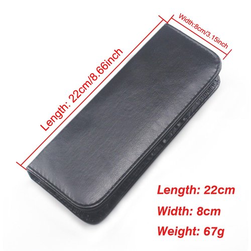 TorSor 2 Pack Hair Cutting Scissors Case Hard Cover Carrying Zipper Bag Storage Organizer Pouch Holder Protector for Hair Scissor Comb Thinning Shear Set Barber Hairstylist Hairdressers Travel