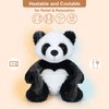 SuzziPals Warmable Panda Stuffed Animals, Microwave Heating Pads for Cramps, Anxiety & Stress Relief, Cuddly Panda Plushies with Lavender Scent, Heatable & Coolable Stuffed Panda Bear, Panda Gifts