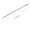 LB-LAIBA Stainless Steel Cocktail Picks Martini Olive Picks for Mojitos Bloody Marys Olives Appetizers Fruits Sandwiches Drink Home Bar Decor 10 pieces (Gold)