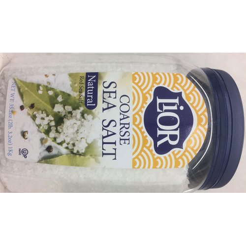 Lior Coarse Sea Salt Natural Red Sea Salt 35.2 Oz. Pack Of 3.