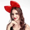 Red Big Bow Headband Hair Bow for Women, 10'' Huge Bowknot Hairband Hair Hoop Headwear for Halloween Cosplay Christmas Costume Party