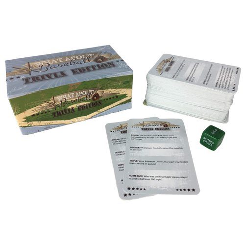 Grandma Smiley's What About Baseball Trivia Game Edition, Baseball Games, Sports Games, 500 Trivia Cards, Baseball Card Game, Trivia Games for Kids and Adults Ages 15 and Up
