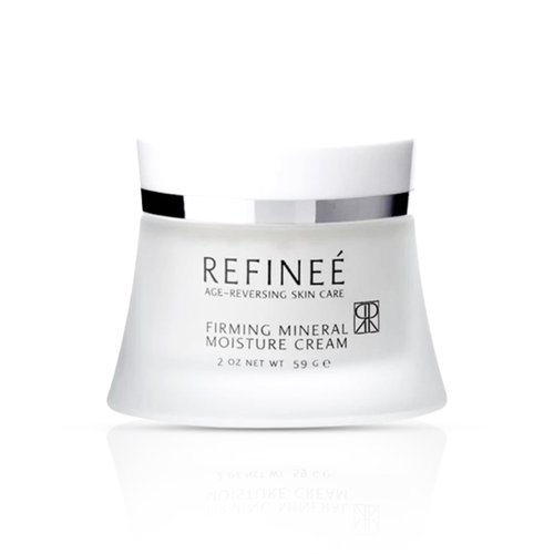 REFINEÉ Face Moisturizer Mineral Cream with Peptides and Rosehip (2oz), Firming Light Weight Anti-Aging Anti-Oxidant Vitamin-Filled Face Moisturizer for All Skin Types, Hydrates & Firms Skin