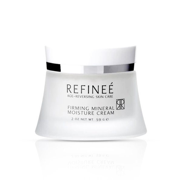 REFINEÉ Face Moisturizer Mineral Cream with Peptides and Rosehip (2oz), Firming Light Weight Anti-Aging Anti-Oxidant Vitamin-Filled Face Moisturizer for All Skin Types, Hydrates & Firms Skin