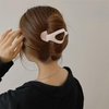 Canitor 4 PCS Hair Clips for Women - Flat Claw Clips for Thick Thin Hair, Matte French Alligator Clips for Girls