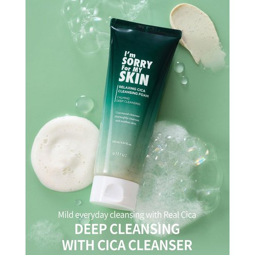 I'm Sorry For My Skin Relaxing Cica Cleansing Foam 5.07oz / 150ml - Gentle Cleansing for Calm and Clear Skin