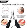 Ingrown Toenail Clippers Thick Nail Tool Kit Pedicure Knife Nail Pliers Nail Lifter Treatment Nail Cutter Cuticle Manicure Kit Foot Care Tools Toe Nail File
