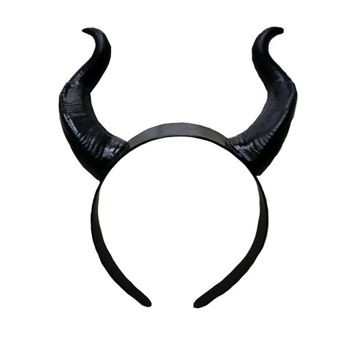Kistreao Halloween Devil Horns Headband Black Demon Horns Hair Bands Halloween Hair Accessories f...