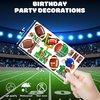 100 PCS Football 1st Temporary Tattoos Birthday Party Decorations Favors Supplies Decor First Year Down Football Touchdown One Year Themed Stickers Gifts For Girls Boys Classroom School Prizes Reward