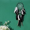 Dream Catchers Boho Wall Decor Moon and Sun Feather Handmade Traditional Dream Catcher Wall Hanging Decor for Kids Bedroom Adult Living Room Home Bohemian Decorations (Black Set)