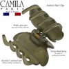 Camila Paris CP3556 French Hair Clip for Women, Small, Green 1.5 Inch Girls Hair Claw Clips Jaw Fashion Durable Styling Hair Accessories for Women, Strong Hold No Slip Grip, Made in France