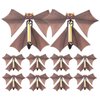 VALICLUD 10PCS Flying Bats Halloween Flying Bat Wind up Bat Outdoor Halloween Decorations for Creepy Decor