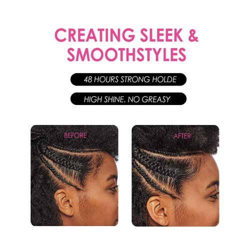 DAN Technology Edge Control Gel for Strong Hold and Baby Hair Styling - 48 Hour Stay for 4C Black Hair