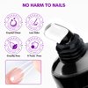 Makartt Solid Nail Glue Gel for Press On Nails: Gel Nail Glue for Nail Tips Long-Lasting Super Strong Nail Glue for Acrylic Nails Clear 3D Nail Gel for Nail Art Home Salon UV Nail Lamp Cured 15ML