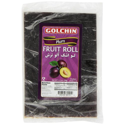 Golchin Plum Fruit Rolls, Aloo, 2.5 Ounce
