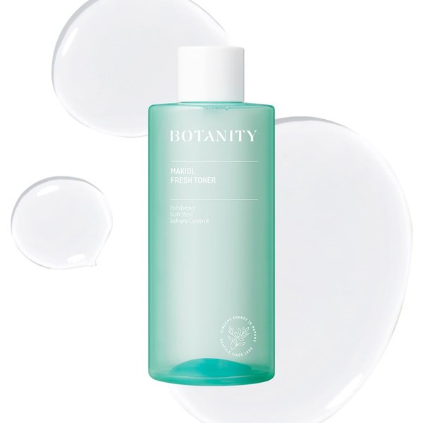 BOTANITY Makiol Toner | PHA | Cica Toner | Hydrating & Refreshing for Oily Skin | Sebum Control | Pore Refining | Acne Prone Sensitive Skin, Oily Skin | Cruelty-Free | 10fl oz