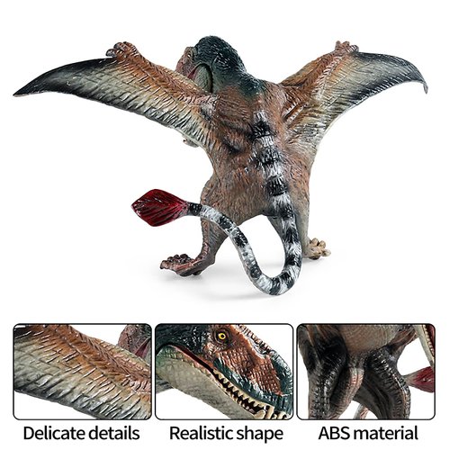 Pterodactyl Dinosaur Action Figures Realistic Flying Toy | Movable Mouth | Pteranodon Dino Toys | Pterosaur Model Toys | Cake Toppers Dinosaur Toys for Boys and Girls