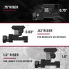 Feyachi TRM10 Adjustable Height Picatinny Riser Mount, 3 Slots Optic Riser Mount for Red Dot Sight